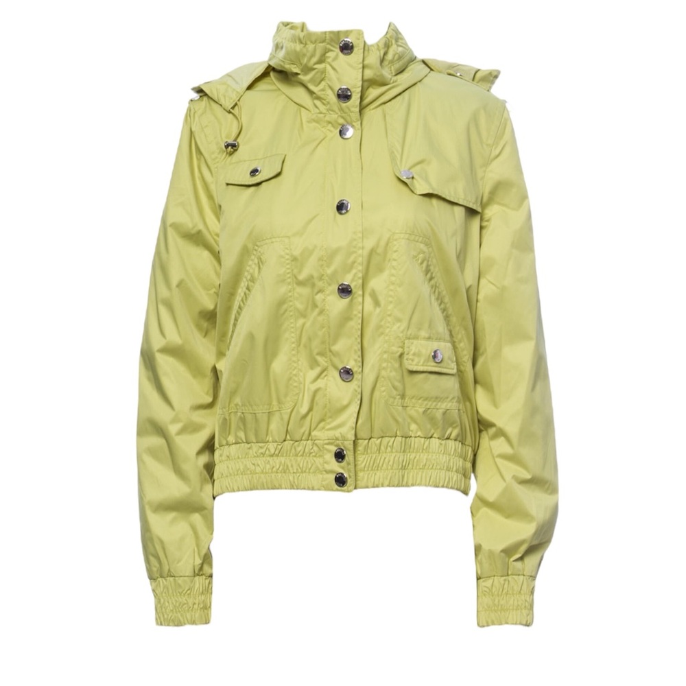 Moschino Jeans Lime Green Utility Jacket Size 12